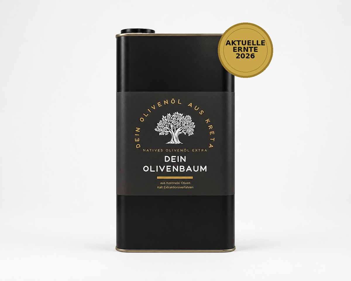 5 Liter Olivenöl · Kanister mit Dellen · Ernte Januar 2026